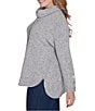 Ruby Rd. Plus Size Ultra-Soft Cowl Neck Long Sleeve Knit Sweater, Color:Gray Heather - Image 3