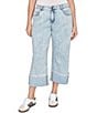 Ruby Rd. Plus Size Ultra-Soft Denim Rolled Hem Wide Leg Jeans - Image 1