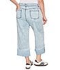Ruby Rd. Plus Size Ultra-Soft Denim Rolled Hem Wide Leg Jeans - Image 2