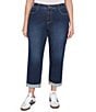 Ruby Rd. Plus Size Ultra-Soft Rolled Hem Girlfriend Jeans - Image 1