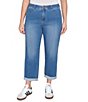 Ruby Rd. Plus Size Ultra-Soft Rolled Hem Girlfriend Jeans, Color:Light Indigo - Image 4