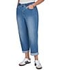 Ruby Rd. Plus Size Ultra-Soft Rolled Hem Girlfriend Jeans - Image 4