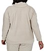 Ruby Rd. Plus Size Velveteen Cowl Neck Long Sleeve Pullover - Image 2