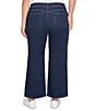 Ruby Rd. Plus Size Wide Leg Pull-On Denim Jeans, Color:Dark Indigo - Image 2