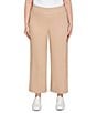 Ruby Rd. Plus Size Wide Leg Pull-On Pants, Color:Biscotti - Image 1