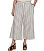 Ruby Rd. Plus SizeTextured Stripe Pull-On Crop Coordinating Pant - Image 1