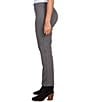 Ruby Rd. Ponte Knit Pintuck Straight Leg Pull-On Pants, Color:Charcoal Heather - Image 3