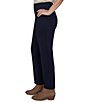 Ruby Rd. Ponte Straight Leg Hollywood Waist Ankle Length Pull-On Pants - Image 3