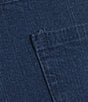Color:Indigo - Image 2 - Pull-On Extra Stretch Denim Capri Jeans