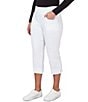 Color:White - Image 4 - Pull-On Silky Tech Capri Pants