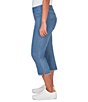 Ruby Rd. Relaxed Fringe Hem Pull-On Denim Pants - Image 4