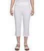 Ruby Rd. Relaxed Fringe Hem Pull-On Denim Pants - Image 6