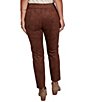 Ruby Rd. Scuba Suede Flat Waistband Front Seam Ankle Pants - Image 2