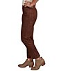 Ruby Rd. Scuba Suede Flat Waistband Front Seam Ankle Pants - Image 3