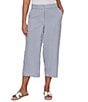 Ruby Rd. Seersucker Stripe Capri Pant - Image 1