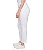 Ruby Rd. Silk Tech Straight Leg Pull-On Ankle Pants, Color:White - Image 4