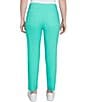 Ruby Rd. Silk Tech Straight Leg Pull-On Ankle Pants, Color:Julep - Image 2