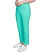 Ruby Rd. Silk Tech Straight Leg Pull-On Ankle Pants, Color:Julep - Image 4
