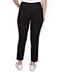 Ruby Rd. Silk Tech Straight Leg Pull-On Ankle Pants, Color:Black - Image 3