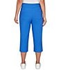 Ruby Rd. Stretch Straight Leg Pull-On Capri Pants, Color:Sea Blue - Image 2