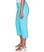 Ruby Rd. Stretch Straight Leg Pull-On Capri Pants, Color:Aruba Blue - Image 3