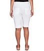 Ruby Rd. Silky Tech Bermuda Pull-On Shorts, Color:White - Image 2