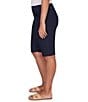 Ruby Rd. Silky Tech Bermuda Pull-On Shorts, Color:Navy - Image 3