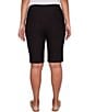 Ruby Rd. Silky Tech Bermuda Pull-On Shorts, Color:Black - Image 2
