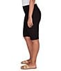 Ruby Rd. Silky Tech Bermuda Pull-On Shorts, Color:Black - Image 3