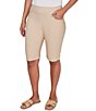 Ruby Rd. Silky Tech Bermuda Pull-On Shorts, Color:Chino - Image 4