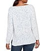 Ruby Rd. Soft Chenille Eyelash Boat Neck Long Sleeve Sweater, Color:Bluebell - Image 2