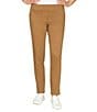 Ruby Rd. Soft Hand Twill Mid Rise Straight Leg Pull-On Ankle Pants, Color:Sable - Image 1