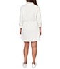 Ruby Rd. Soft Speckled Knit Drawstring Waist Quarter-Zip Dress, Color:Ivory Multi - Image 2
