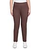 Ruby Rd. Soft Stretch Pull-On Ankle Pants, Color:Espresso - Image 1