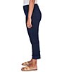 Ruby Rd. Soft Stretch Twill Cuffed Hem Girlfriend Pants, Color:Navy - Image 3
