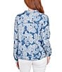 Ruby Rd. Soft Tencel™ Paisley Print Point Collar Long Sleeve Button-Front Jacket, Color:Dark Chambray Multi - Image 2
