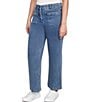 Ruby Rd. Soft Terry Wide Leg Relaxed Ankle Denim Jeans, Color:Light Indigo - Image 4