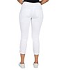 Color:White - Image 2 - Straight Leg Soft Stretch Denim Pull-On Pants