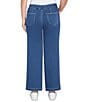 Ruby Rd. Stretch Cotton Blend Patch Pocket Wide Leg Pull-On Jeans, Color:Indigo - Image 2