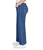 Ruby Rd. Stretch Cotton Blend Patch Pocket Wide Leg Pull-On Jeans, Color:Indigo - Image 3
