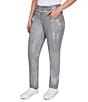 Ruby Rd. Stretch Cotton-Blend Straight Slim Leg Metallic Denim Pull-On Jeans, Color:Smoke Multi - Image 4