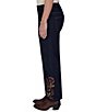 Ruby Rd. Stretch Denim Embroidered Hem Pull-On Pants - Image 3