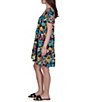 Ruby Rd. Stretch Knit Vibrant Tropical Scoop Neck Short Sleeve Tiered Dress - Image 3