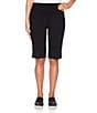 Ruby Rd. Tech Bermuda Pull-On Shorts, Color:Black - Image 1