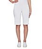 Ruby Rd. Tech Bermuda Pull-On Shorts, Color:White - Image 1