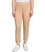 Ruby Rd. Tencel™ Lyocell Frayed Hem Pull-On Ankle Pants, Color:Jute - Image 1