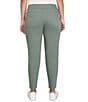 Ruby Rd. Twill Pull-On Ankle Pants, Color:Loden - Image 2