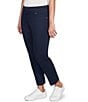 Ruby Rd. Twill Pull-On Ankle Pants, Color:Navy - Image 4