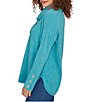 Ruby Rd. Ultra-Soft Cowl Neck Long Sleeve Knit Sweater, Color:Teal - Image 3