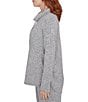 Ruby Rd. Ultra-Soft Cowl Neck Long Sleeve Knit Sweater, Color:Gray Heather - Image 4